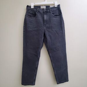 Everlane Womens The Curvy Cheeky Straight Jean washed black Size 30 Ankle NWT